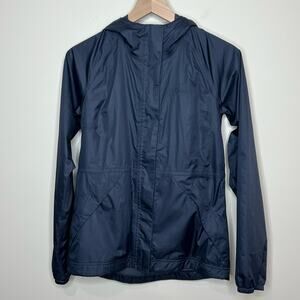 L.L.Bean Black Women's Waterproof Windbreaker Jacket Size XXS 510328